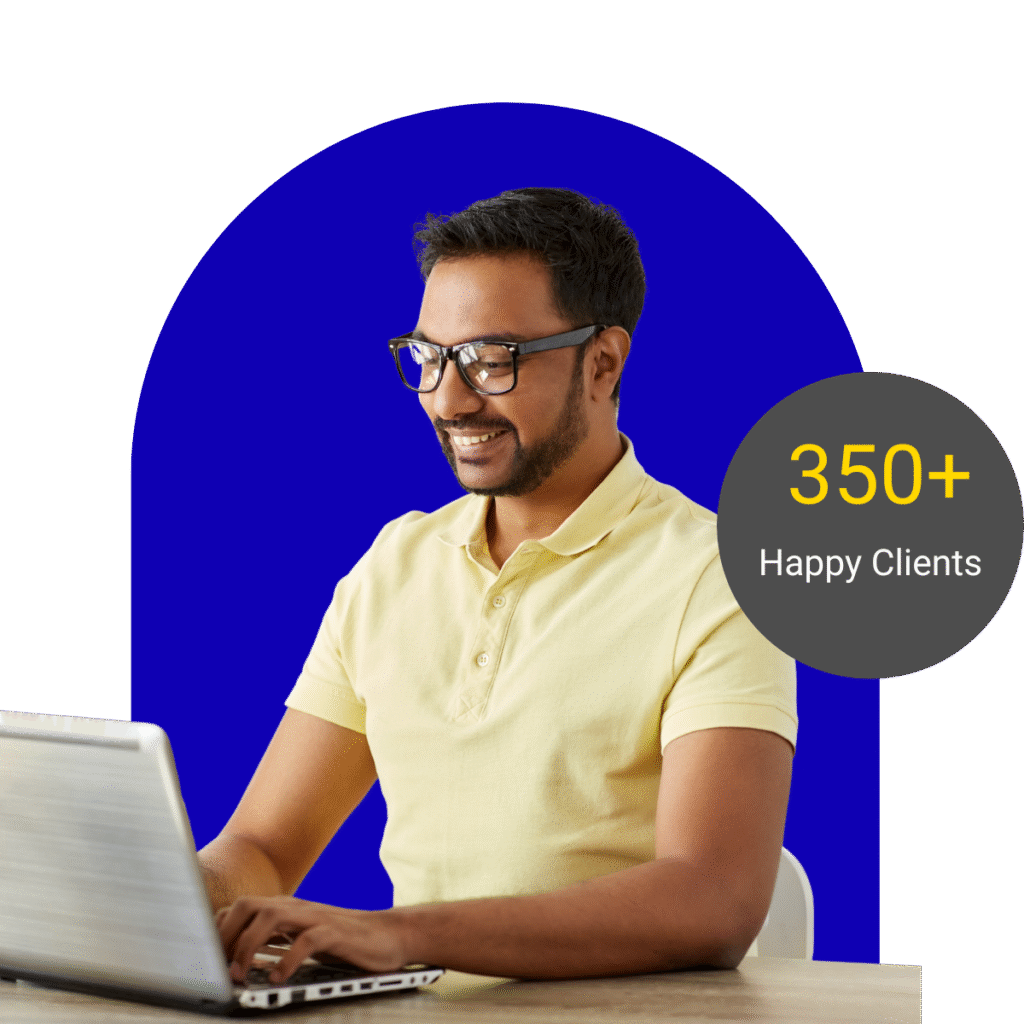 professional working on laptop