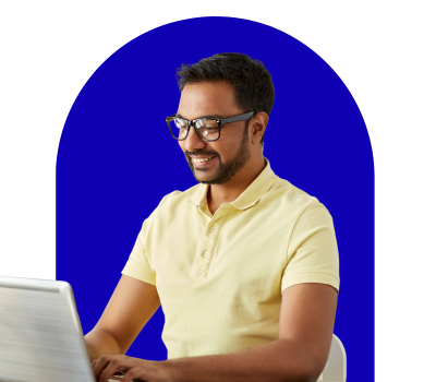 professional working on laptop